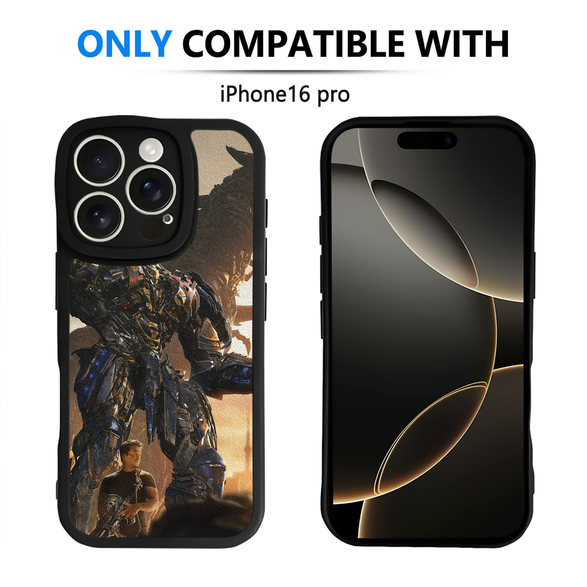 （画像用） Transformers トランスフォーマー 【iPhone 16シリーズ対応】シリコンスマホケース（レザー調） 材質：シリコン